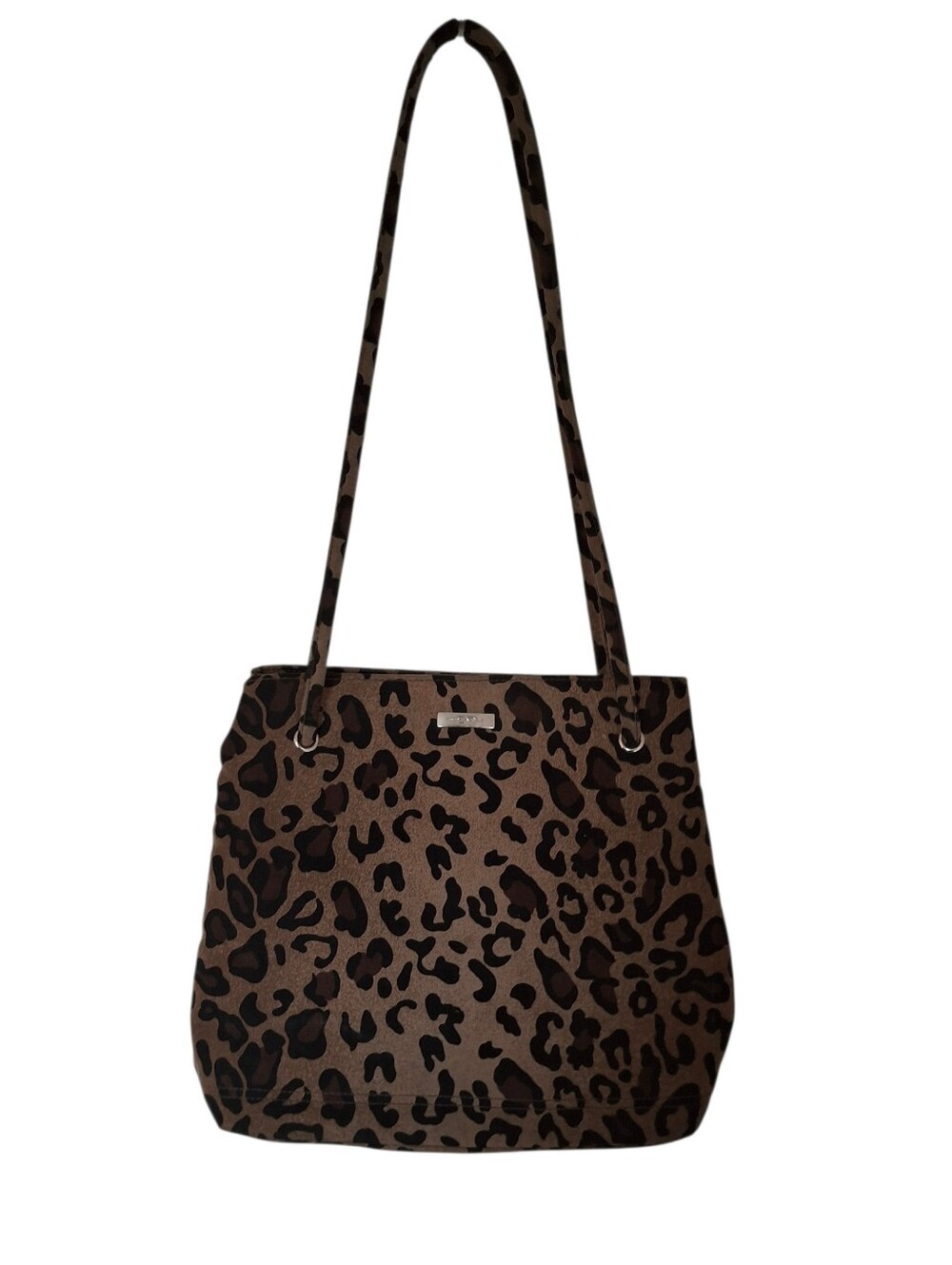 Evan Picone Leopard Print Tote Shoulder Bag
